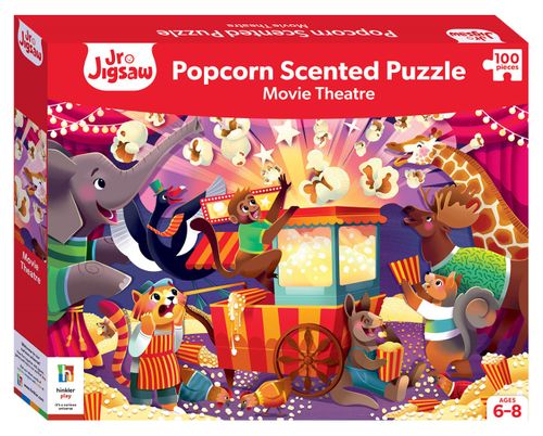 Junior Jigsaw Scented 100-Piece Jigsaw Movie Theatre (Popcorn Scent)