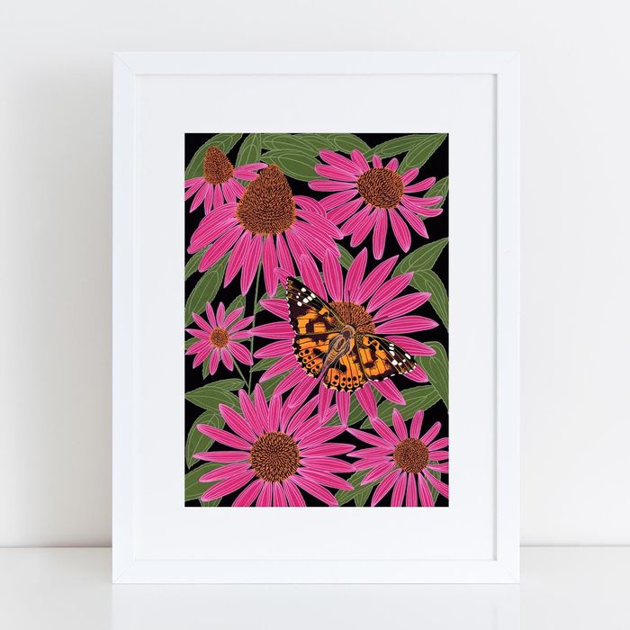 Painted Lady Greeting Card and Art Print