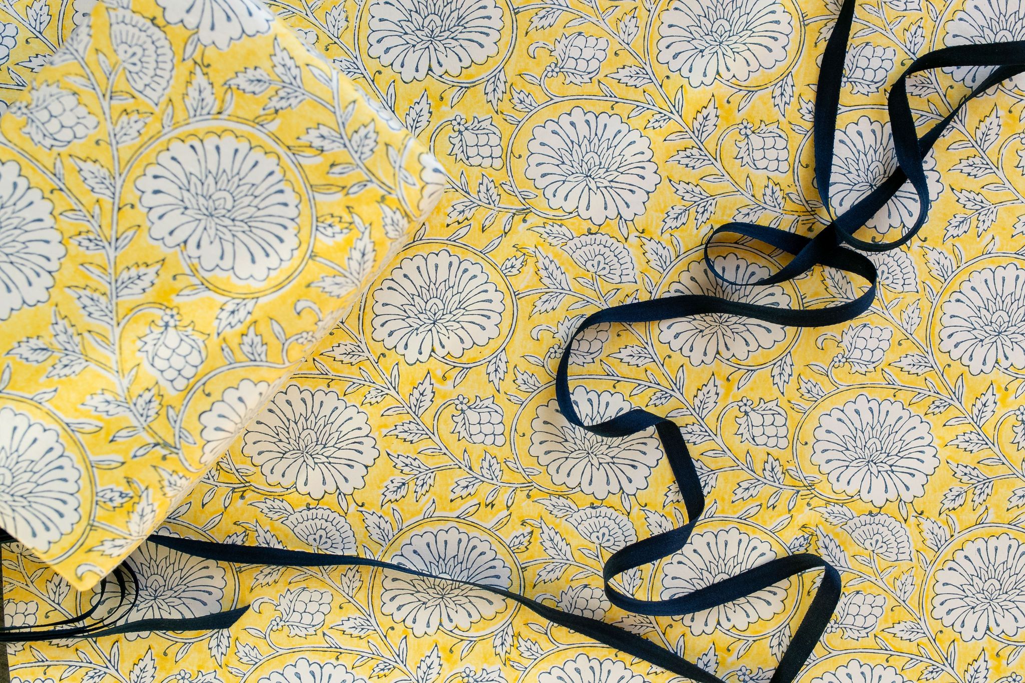 Block Printed Gift Wrap and Greeting Cards