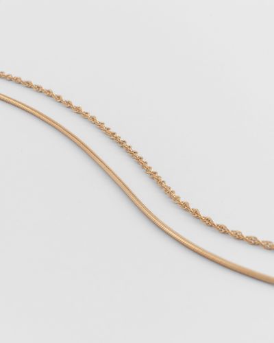 Snake & Rope Chain Bracelet Set