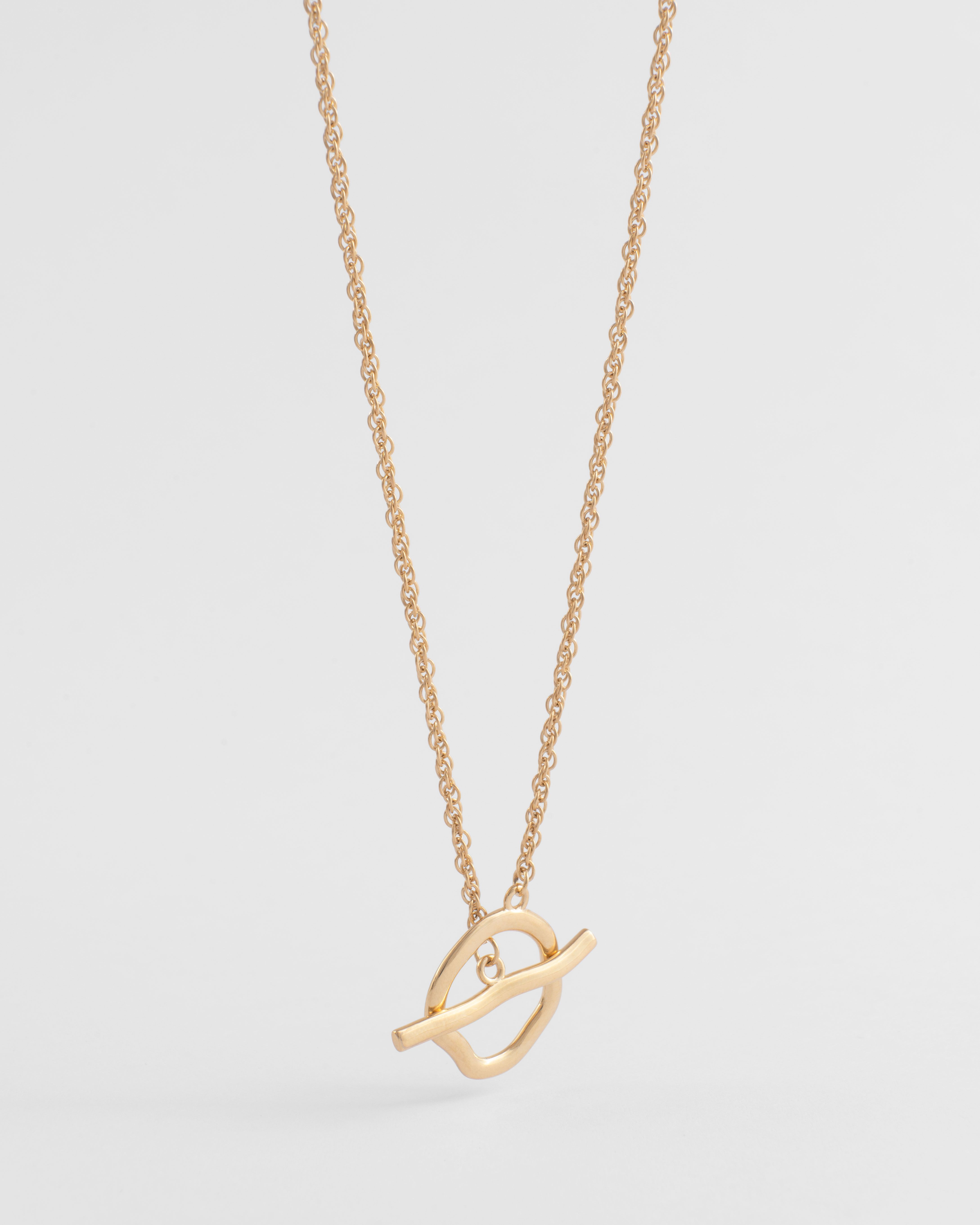 Hoop and cheap bar necklace