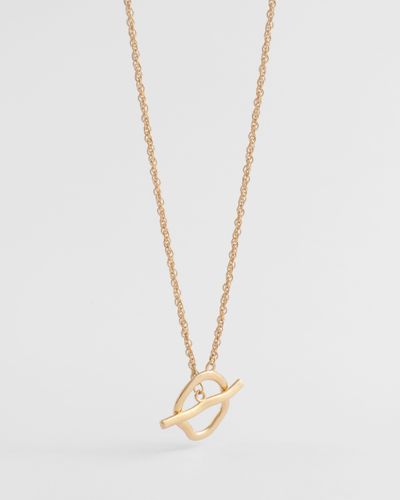 Organic Hoop & Bar Necklace