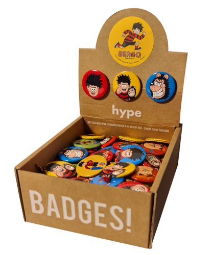 Beano Button Badges