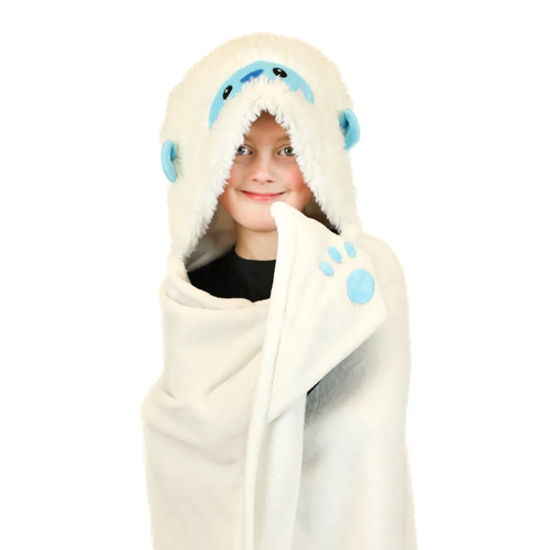 Noxxiez Animal Hooded Blanket Yeti