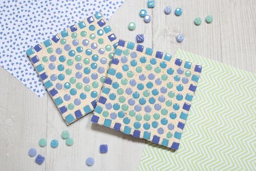Mosaic Coaster Craft Kit - Blue