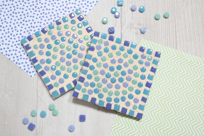 Mosaic Coaster Craft Kit - Blue