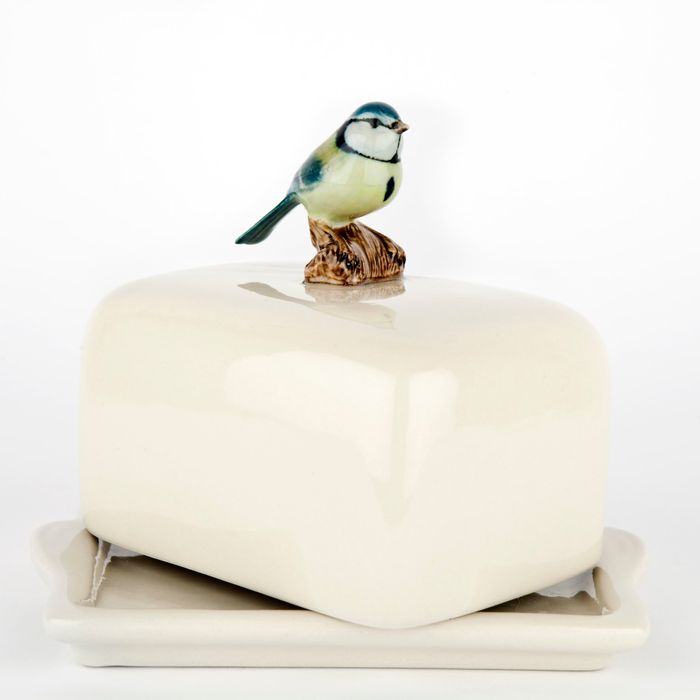 Blue Tit Butter Dish