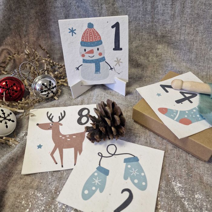 Eco Friendly Plantable Seed Paper Advent Calendar