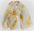 FEATHER PRINT ECO SCARF - RC22170