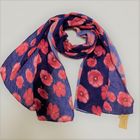 POPPY PRINT CRINKLE SCARF - RC22110