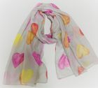 HEART PRINT SCARF - RC22162