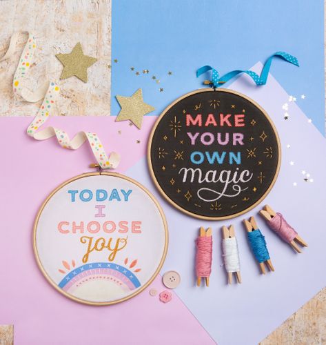 New 'Words' Embroidery Craft Kits