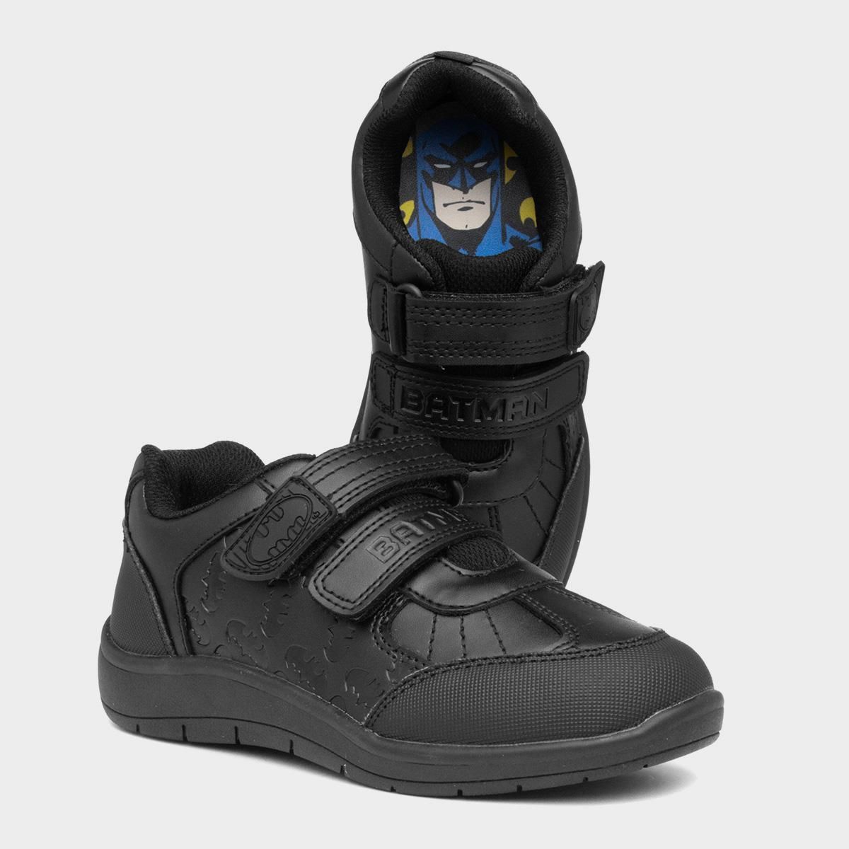 Infants Boys Batman Hamlin Double Velcro School Shoes