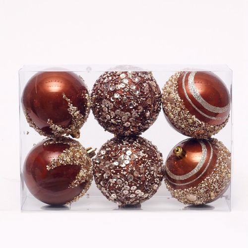 2023 plastic christmas ball bauble balls christmas ornament set with PVC Tube