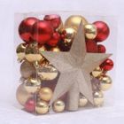 2023 plastic christmas ball bauble balls christmas custom ornament set with PVC Tube