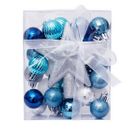 2023 plastic christmas ball bauble balls christmas custom ornament set with PVC Tube