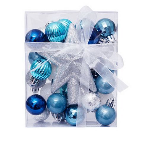 2023 plastic christmas ball bauble balls christmas custom ornament set with PVC Tube