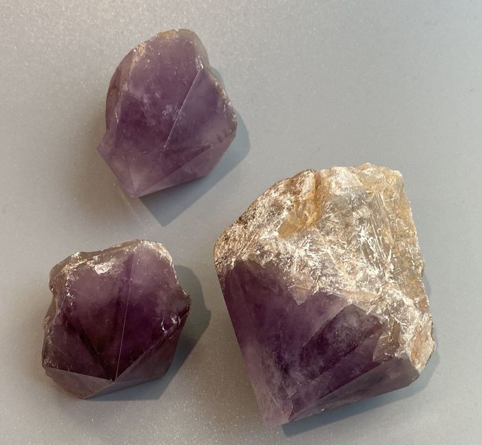 Hand-carved Amethyst Points, Geodes, Druses and Churches