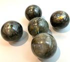 Labradorite and Rose Quartz Spheres