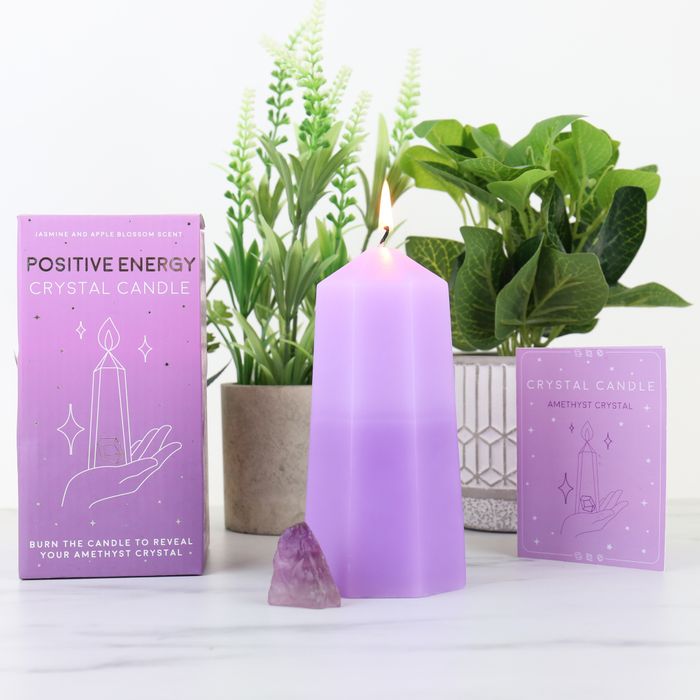 Positive Energy - Crystal Candle