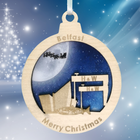 Belfast Landmark Bauble Christmas Scene