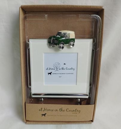 Green Enamel Land Rover Series 3 Picture Frame