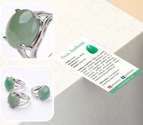 Silver-coloured Gemstone Rings