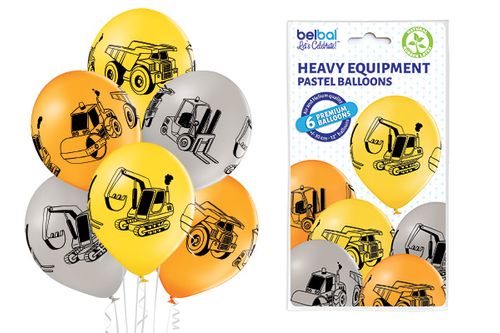 Heavy Equipment - Pastel balloons