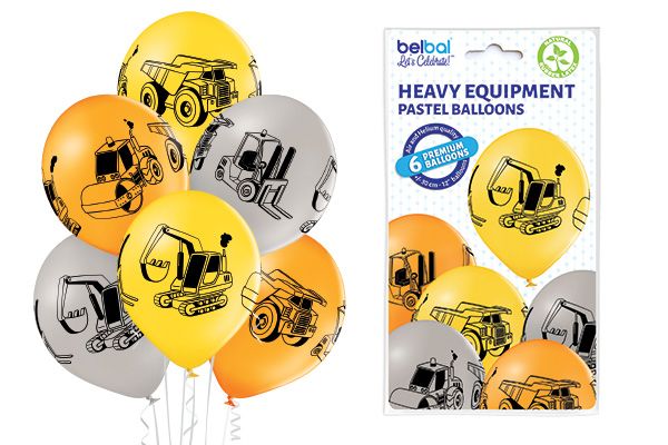 Heavy Equipment - Pastel balloons