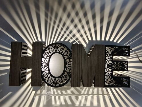 Luminous LED wall decor sign