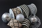 Black and White Stripe Ribbon
