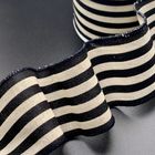Black and White Stripe Ribbon