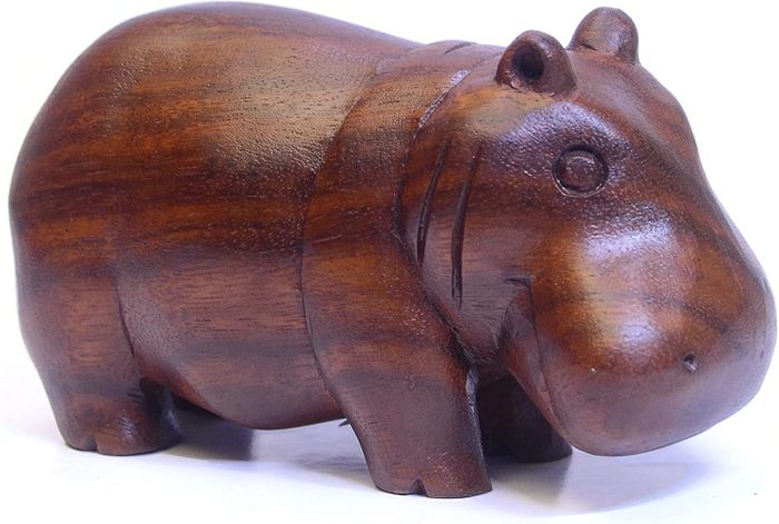 Wooden Fat Hippo