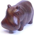 Wooden Fat Hippo