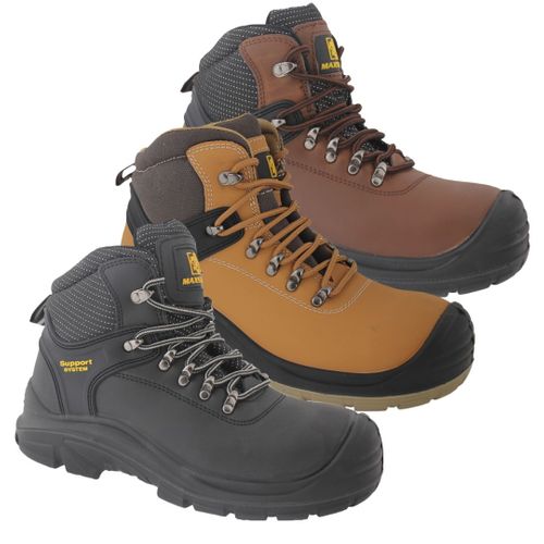 MAXSTEEL LACE UP PARKER SAFETY BOOTS MS16 S1P SRC