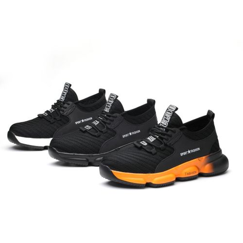 Mens & Ladies Lightweight Mesh Steel Toecap Trainers 832