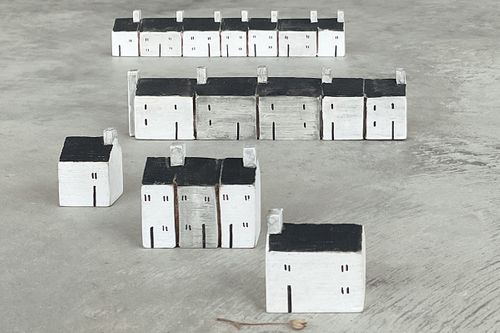 Wooden coastal houses