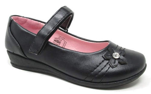 US Brass Infants Girls School Shoes 8-2 Nelly Matt UW106