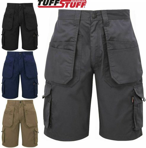 Mens Tuff Stuff 844 Cargo Combat Multi Pocket Utility Work Short