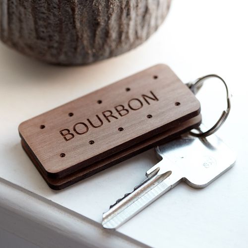 Bourbon Key Ring