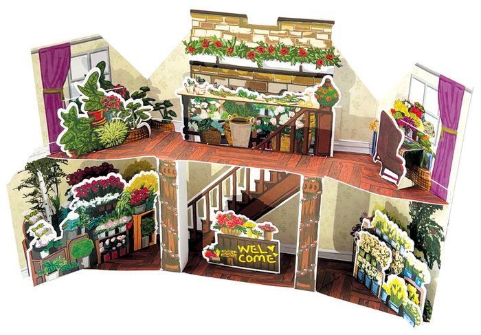 3D Pop up flower house