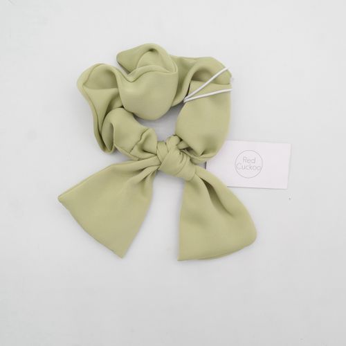 Green Bow Scrunchie