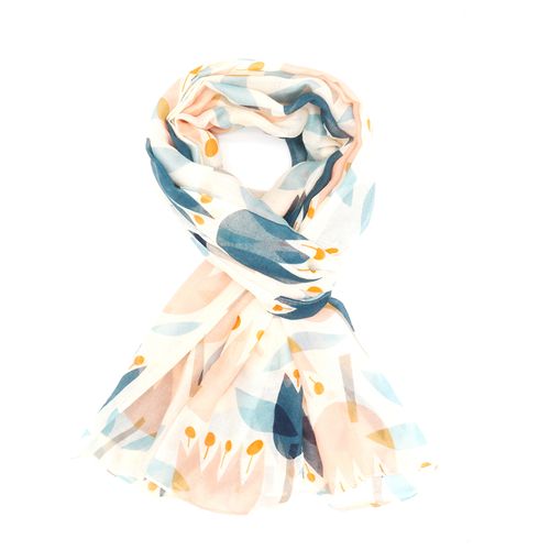 Tulips Scarf Ivory