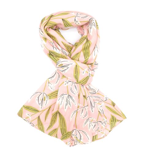Floral Scarf Dusky Pink