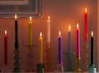 Coloured Dinner Candles