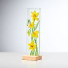 Flower Standing Glass Plaque
