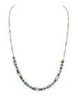 Glass twist cats eye necklace