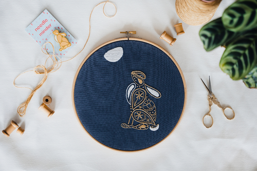 Hare Embroidery Kit