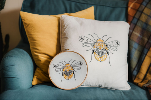 Bee Cushion Embroidery Kit