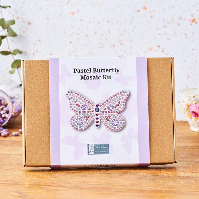 Pastel Butterfly Mosaic Craft Kit Spring Fair 2023